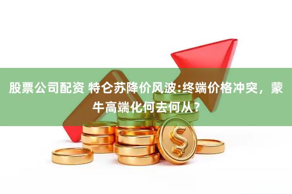 股票公司配资 特仑苏降价风波:终端价格冲突，蒙牛高端化何去何从？